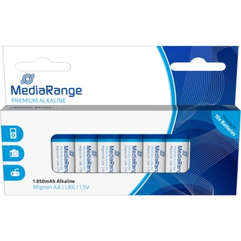 Батарейки MediaRange AA LR6 1.5V Premium Alkaline Batteries Mignon Pack 10 MRBAT105 (4260283111657)