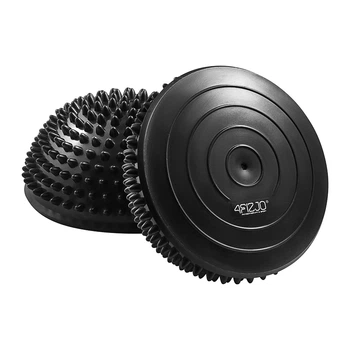 Полусфера массажная балансировочная Balance Pad 16 см 2 шт (массажер для ног, стоп) Black