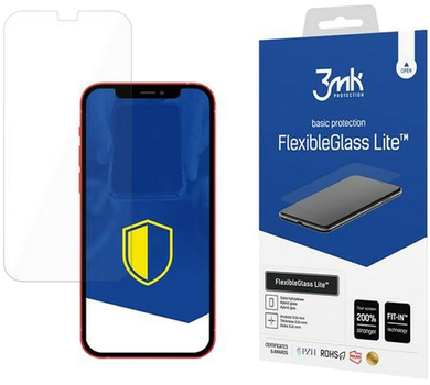 Захисне скло 3MK FlexibleGlass Lite для Apple iPhone 12 Mini 5.4" (5903108305839)