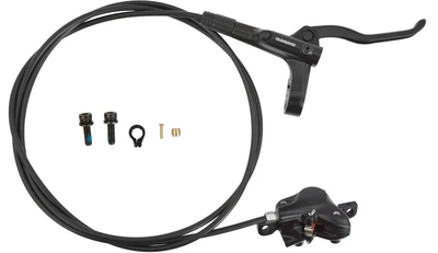 Дисковый гидравлический тормоз Shimano MT200 задний (правая ручка BL-MT200, калипер, гидролиния 1500 мм)