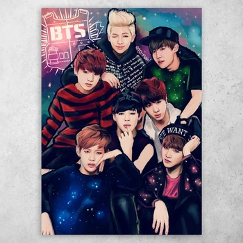 Плакат постер CupKit "BTS / БТС" №4 А4 21х29,7 см