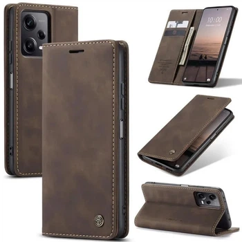 Чехол книжка с магнитом Xiaomi Poco X5 Pro 5G CaseMe Dark Brown (33840-05)