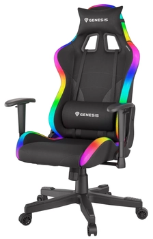 Ігрове крісло Genesis Trit 600 RGB підсвітка Чорне (5901969425482)