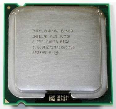 Процессор Intel Pentium E6600 SLGUG X2 3.06Ghz 2Mb 1066mhz s775 Б/У