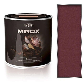 Краска с металлическим эффектом Mixon Mirox 2.25л Бордовая RAL 3009