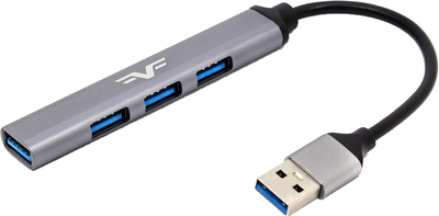 USB-хаб Frime 4-х портовий (1х3.0&3x2.0) Silver (FH-20050)