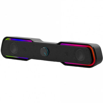 Акустическая система 2.0 HP DHE-6002 3.5мм/USB 6Вт Sound Bar LED RGB