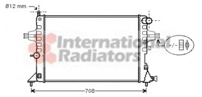 Радиатор охлаждения ASTRAG/ZAFIRA 14/16MT +AC пр-во Van Wezel Van Wezel (37002296)