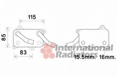 Радиатор масляный MERCEDES ML/SLK/C-Kl/CLK/E-Kl NT-D пр-во Van Wezel Van Wezel (30003555)