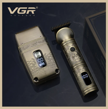 Набір тример і шейвер VGR V-649 для догляду за бородою та волоссям