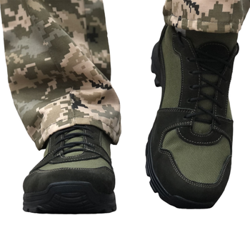 Тактические летние кроссовки ЗСУ олива, военная обувь размер 45