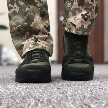 Тактические летние кроссовки ЗСУ олива, военная обувь размер 40