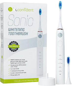 Електрична відбілювальна щітка для зубів Beconfident Sonic Electric Whitening Toothbrush White-Rose Gold (7350064168974)