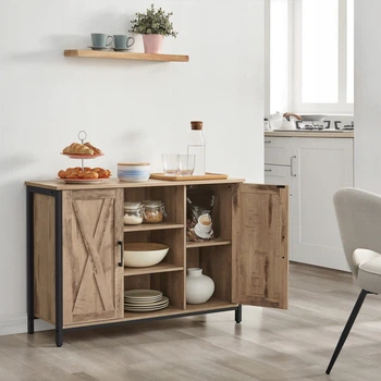 Комод в стиле лофт KidsbunkBed 100 x 70 x 35 см бежевый черный