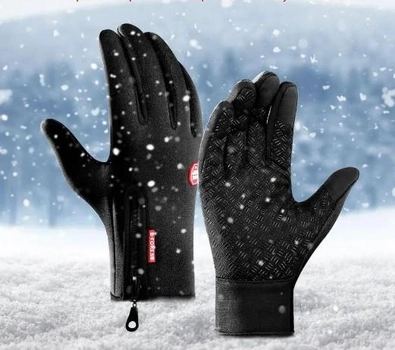 Військові флісові рукавиці , сенсорні водовідштовхуючі рукавиці М Black