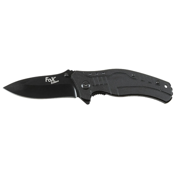 Нож складной Fox Outdoor 44613 Black с металлической рукояткой