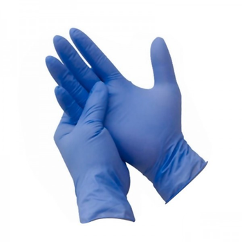 Перчатки винил-нитриловые упаковка 50 пар размер M без пудры плотность 5.2 г голубые (2100994235070)
