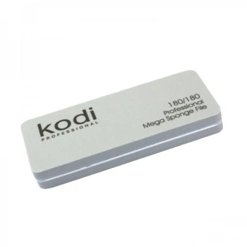 Бафик для ногтей Kodi Professional 180/180 прямоугольный мини цвет серый (20099954)