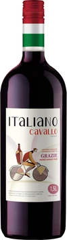 Напій винний Italiano Cavallo GRAZIE червоний напівсолодкий 1.5 л 8.0-8.5% (4820197563999)