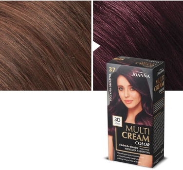 Краска для волос Joanna Multi Cream Colour Permanent Color 3D Effect 37 - Сочный баклажан (788150-1316533-2)