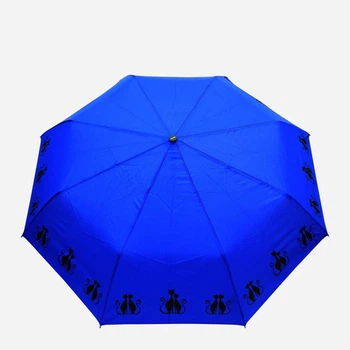 Зонт складной полный автомат антиветер Doppler 7441465-CT-01 Cat's Family blue