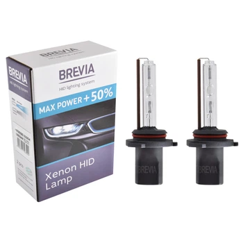 Ксеноновая лампа Brevia HB4 (9006) +50%, 5500K, 85V, 35W P22d KET, 2шт 12650MP