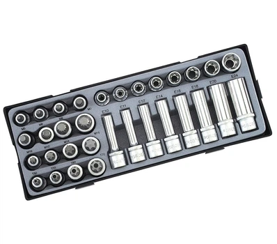 Набір головок Force T4322 1/2" E-тип TORX SPLINE 32 предмети