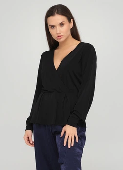 Блуза H&M S Черный 25-0778_чер,без пояса_12