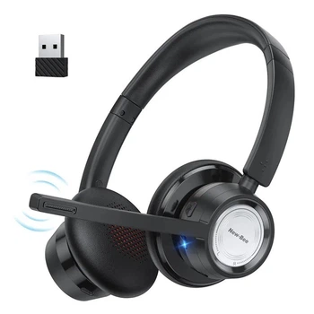 Беспроводная Bluetooth гарнитура New Bee BH58 с кнопками управления и шумоподавлением