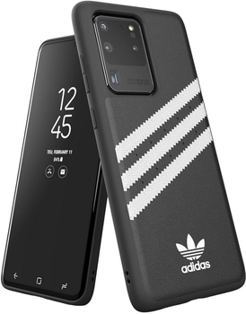 Etui plecki Adidas OR Moudled Case do Samsung Galaxy S20 Plus White-black (8718846075282)