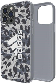 Etui plecki Adidas OR SnapCase Leopard do Apple iPhone 13/13 Pro Grey (8718846097161)