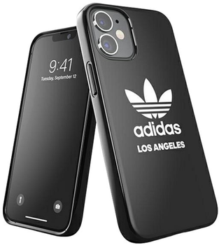 Etui plecki Adidas OR SnapCase Los Angeles do Apple iPhone 12 mini Black (8718846088077)