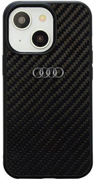 Etui plecki Audi Carbon Fiber do Apple iPhone 14 Black (6955250225342)
