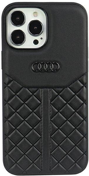 Etui plecki Audi Genuine Leather do Apple iPhone 13 Pro Max Black (6955250226202)