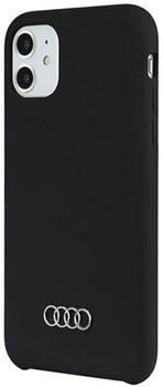 Etui plecki Audi Silicone Case do Apple iPhone 11 Black (6955250226448)