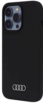 Etui plecki Audi Silicone Case do Apple iPhone 13/13 Pro Black (6955250226455)