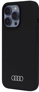 Etui plecki Audi Silicone Case do Apple iPhone 13 Pro Max Black (6955250226462)
