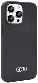 Панель Audi Silicone Case для Apple iPhone 14 Pro Max Чорний (6955250225854)