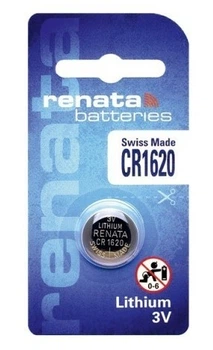 Батарейка RENATA CR1620 Lithium, 3V, 1х1шт