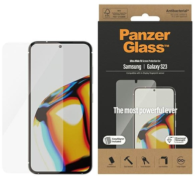 Захисне скло Panzer Glass Ultra-Wide Fit для Samsung Galaxy S23 SM-S911 з аплікатором (5711724073151)