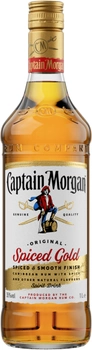 Алкогольний напій на основі Карибського рому Captain Morgan Spiced Gold 1 л 35% (5000299223055)