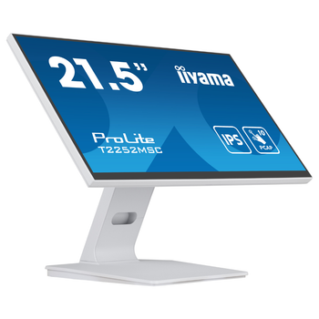 Монитор ЖК 21.5" Iiyama T2252MSC-W2 IPS 1920х1080 60Гц безрамочный/сенсорный экран Белый