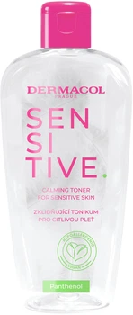 Заспокійливий тонік для обличчя Dermacol Sensitive з Пантенолом для чутливої шкіри 200 мл (8595003128131)