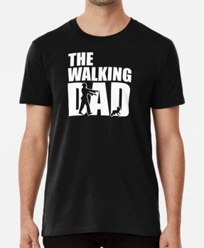 Мужская футболка Stedman с принтом The walking dad для папы Черный L