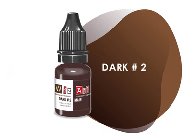 Пигмент WizArt DARK #2 серии Main для перманентного макияжу бровей 10 мл