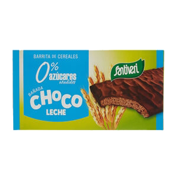 Дієтичний замінник Santiveri Sugar Free Chocolate Cereal Bars 12 шт (8412170039315)