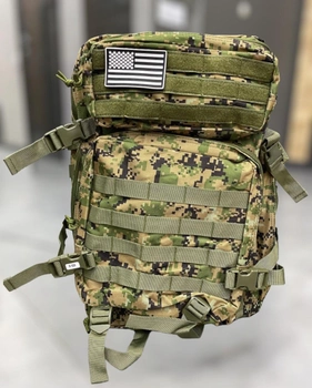 Военный рюкзак 45 л. Yakeda, Вудленд Диджитал, тактический рюкзак для военных, армейский рюкзак для солдат