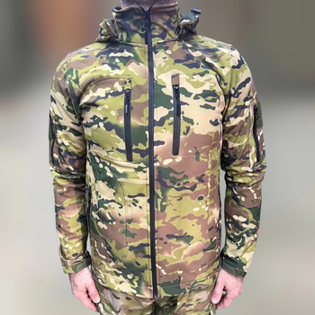 Куртка флисовая тактическая Squad Softshell Мультикам XL
