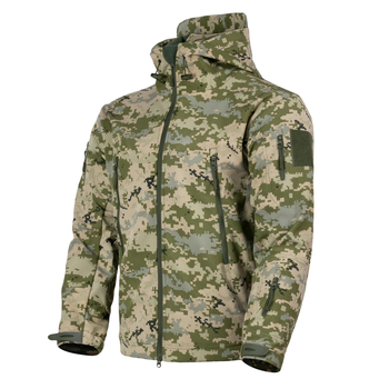 Куртка Vik-Tailor Outdoor Tactical SoftShell ММ-14 піксель ЗСУ 3XL