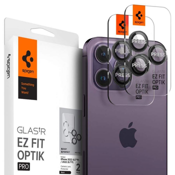 Szkło hartowane Spigen Ez Fit Optik do Apple iPhone 14 Pro/14 Pro Max/15 Pro/15 Pro Max (8809811866407)